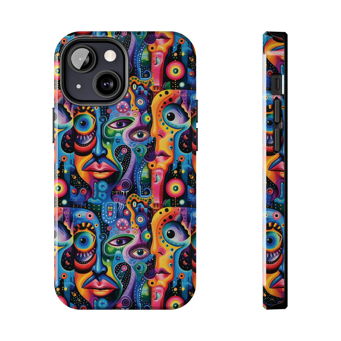 Psychedelic Visions Vibrant Art iPhone and Samsung Phone Case - Stylish Tough Case for Artists & Creatives.