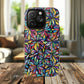 Prism Petal Burst Tough Magnetic iPhone Case, Colorful iPhone Case, Unique Gift for Flower Lovers, Stylish stained Glass Accessory