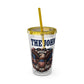 Patriotic Eagle 16oz Tumbler with Straw — "Happy 4th of July" USA Design