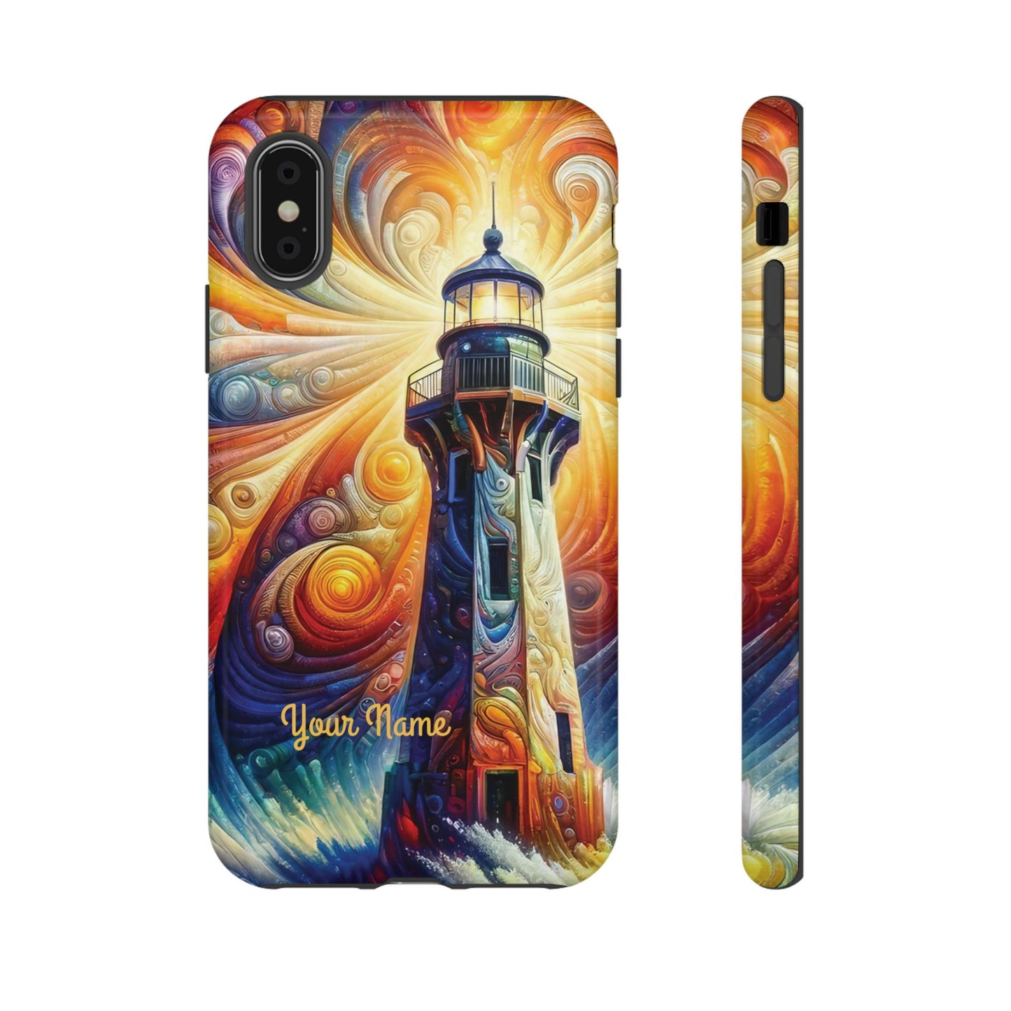 Personalized Cosmic Beacon iPhone Tough Cases, Gift for Him/Her.