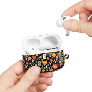 Whimsical Feline Garden AirPod Cases (AOP) - Fun & Colorful Accessories for Pet Lovers.