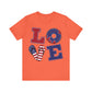 Patriotic Love Unisex Jersey Short Sleeve Tee