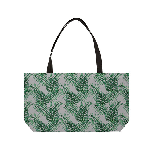 Tropical Bliss Grey Weekender Tote Bag