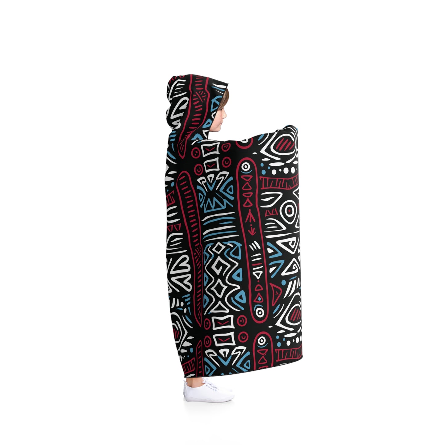 Ethnic Rhythms Snuggle Hooded Blanket