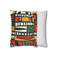 Tribal Harmony Faux Suede Square Pillowcase