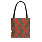 Red Tropical Bliss Tote Bag