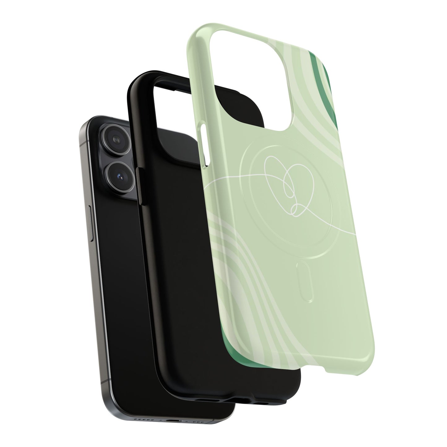 Loving Lines Tough iPhone Magnetic Cases, Eco-Friendly Gift, Birthday Present, iPhone 14, iPhone 15, iPhone 16, Pro, Pro Max, Plus MagSafe Protection Case.