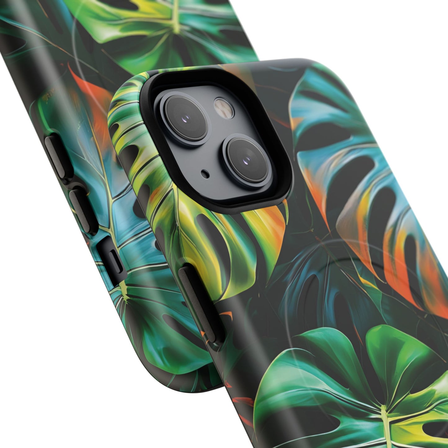 Tropical Leaf Phone Case | Tough Magnetic Cases, iPhone Accessories, Gift for Him/Her, Phone Protection, Summer Style, Trendy Design