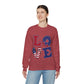 Patriotic LOVE Unisex Heavy Blend™ Crewneck Sweatshirt