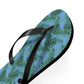 Blue Tropical Bliss Flip Flops