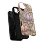 Personalized Lotus Floral Stained Glass Effect Tough Phone Case