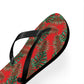 Red Tropical Bliss Flip Flops