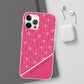 Personalized Pink Bow Coquette Slim Flexi iPhone and Samsung Cases — Custom Name or Affirmation