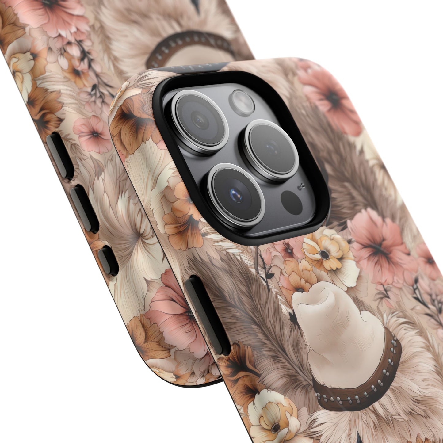 Western Boho Tough iPhone Magnetic Case - Bohemian Style, Durable Protection, Unique Gift, Trendy Accessory, iPhone Cover