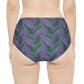 PurpleTropical Bliss High-Waist Hipster Bikini Bottom (AOP)