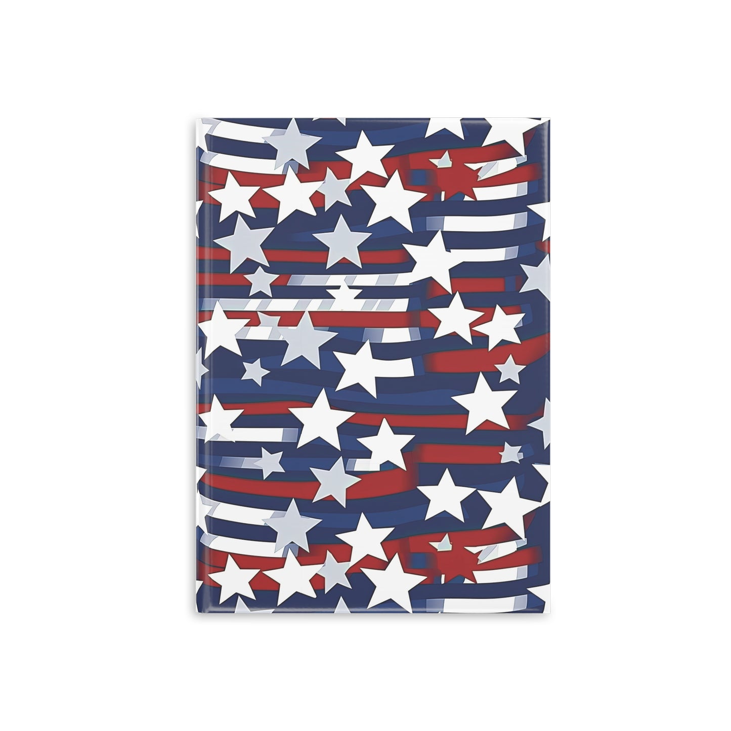 Patriotic Waves Hardcover Notebook with Puffy Covers