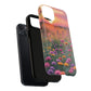 Floral Sunset Phone Case, Tough Magnetic Cases for iPhone, Nature Lover Gift, Durable Protection, Eco-Friendly Phone Accessory