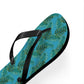 Turquoise Tropical Bliss Flip Flops