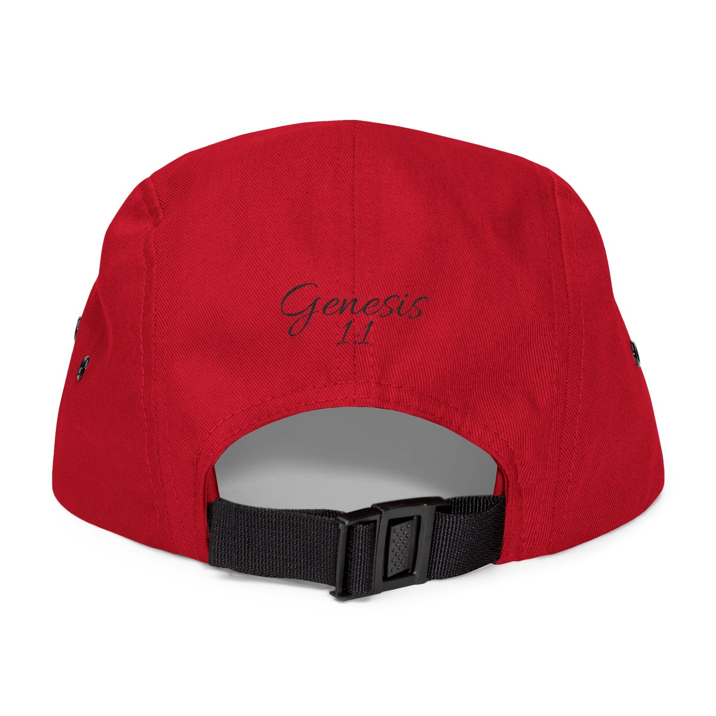 Embroidered 'ELOHIM, GENESIS 1:1'  5 Panel Cap, Trendy Hat, Outdoor Gear, Streetwear Accessory, Unique Gift, Fashion Statement