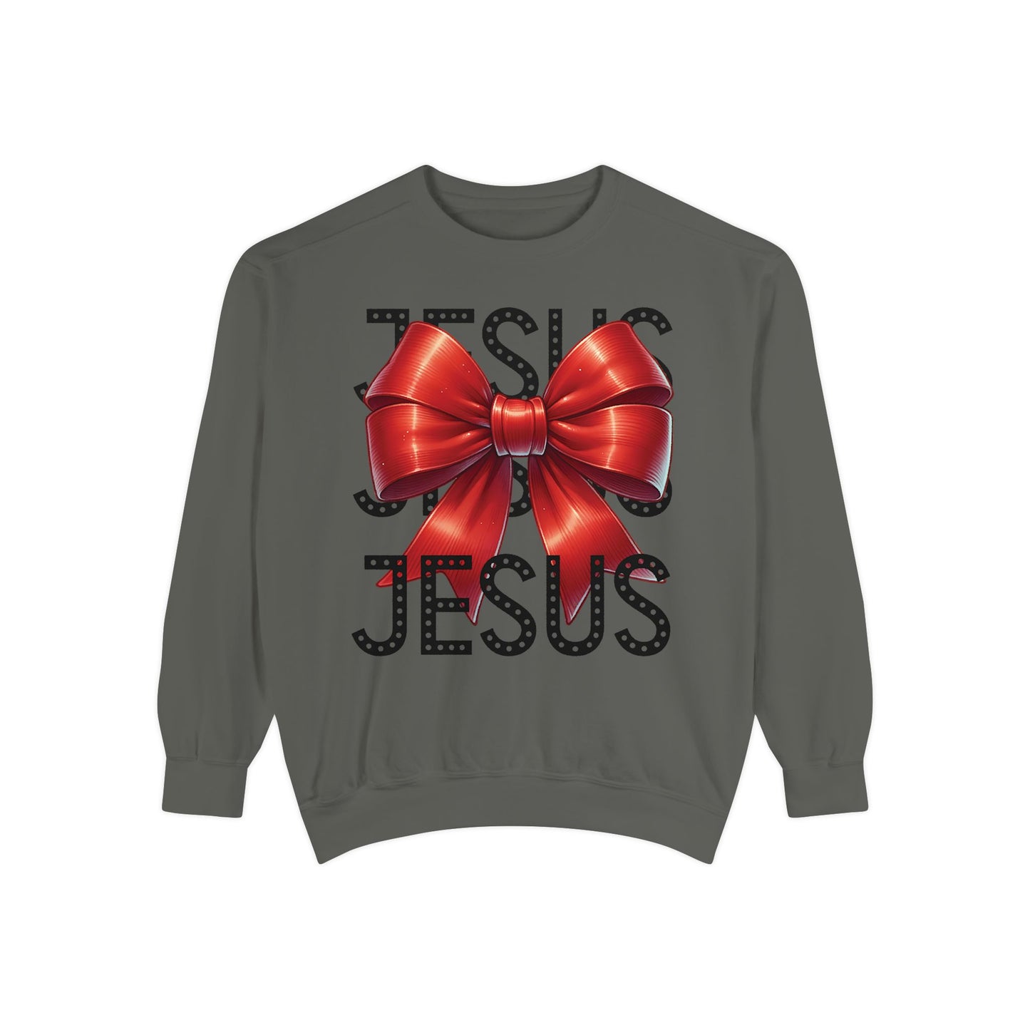 JESUS Charm Unisex Garment-Dyed Sweatshirt