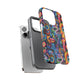 Psychedelic Visions Colorful Art iPhone Case - Tough Cases with Vibrant Abstract Design