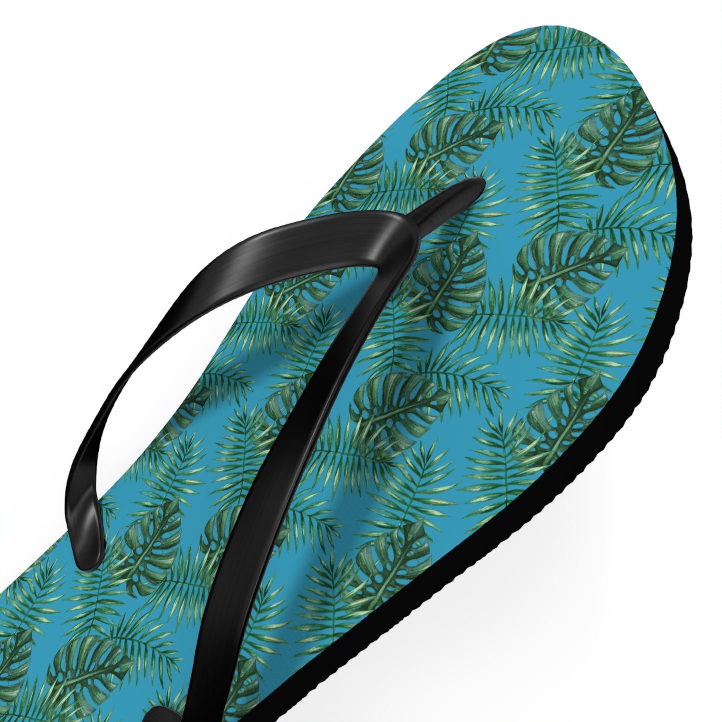 Turquoise Tropical Bliss Flip Flops