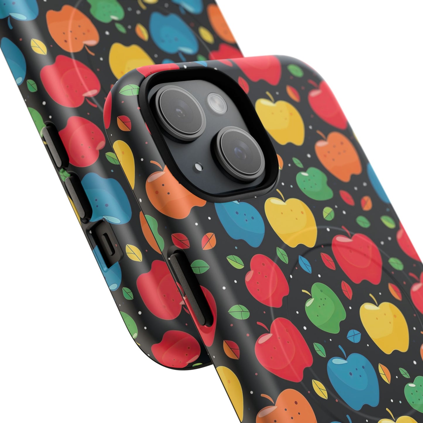 Apple Orchard Pop Magnetic iPhone Case, Tough iPhone Cover, Fun Cell iPhone Accessory, Gift for Kids, Gift for Teachers, Vibrant Tech Protection