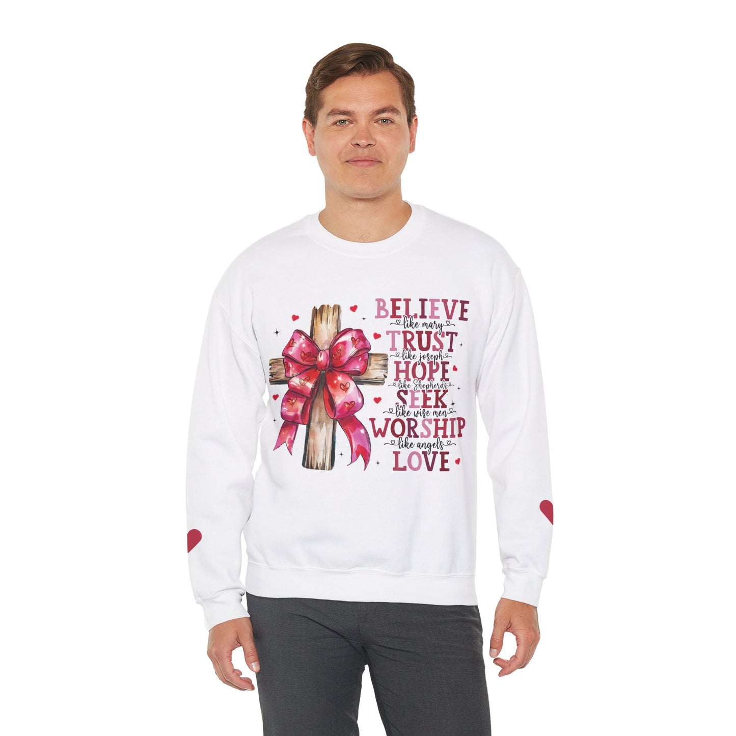 Be Like Jesus Unisex Heavy Blend™ Crewneck Sweatshirt.