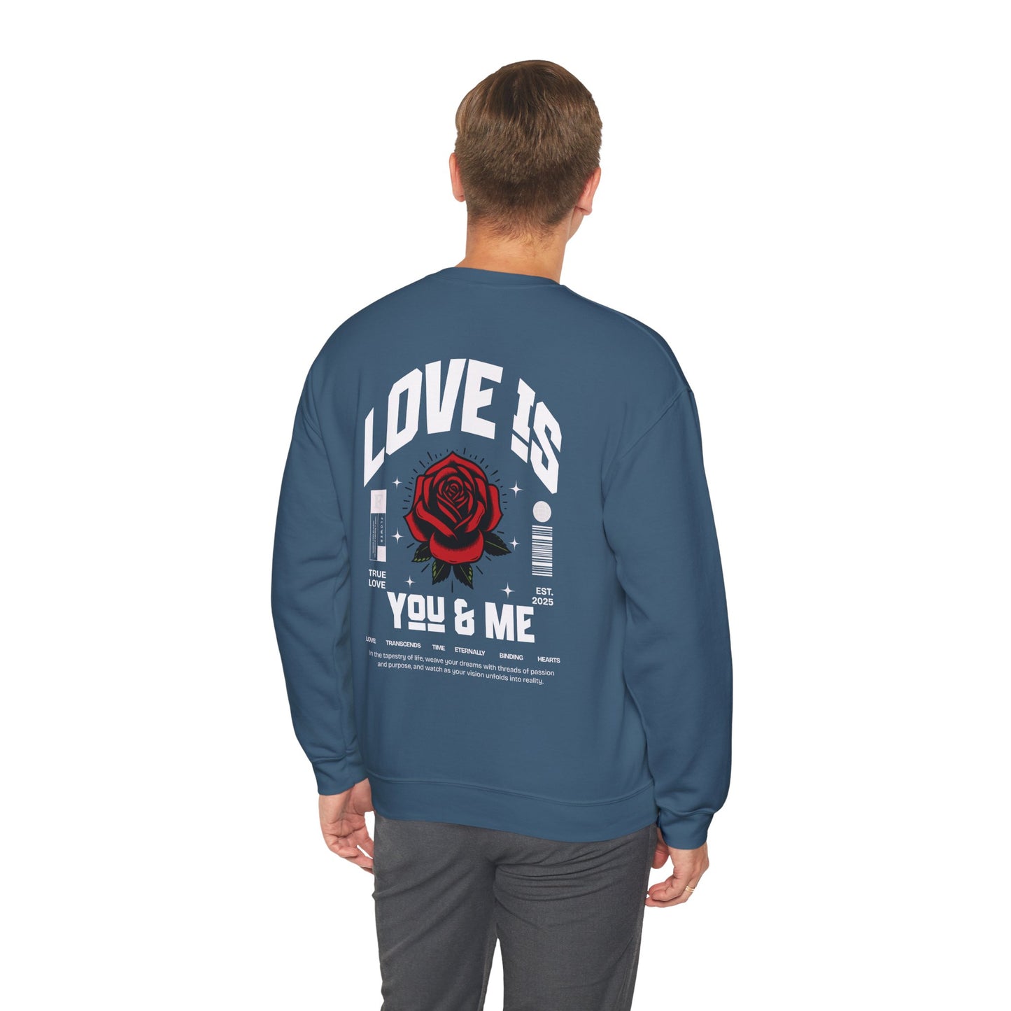 You and Me Valentines Unisex Heavy Blend™ Crewneck Sweatshirt.