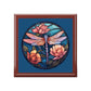 Dragonfly Floral Jewelry Box — Stained-Glass Style Trinket Keepsake