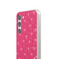 Personalized Pink Bow Coquette Slim Flexi iPhone and Samsung Cases — Custom Name or Affirmation