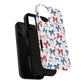 Patriotic Coquette Tough iPhone Magnetic Case, Stylish Gift for Her, Summer Celebrations, Cute Bow Design