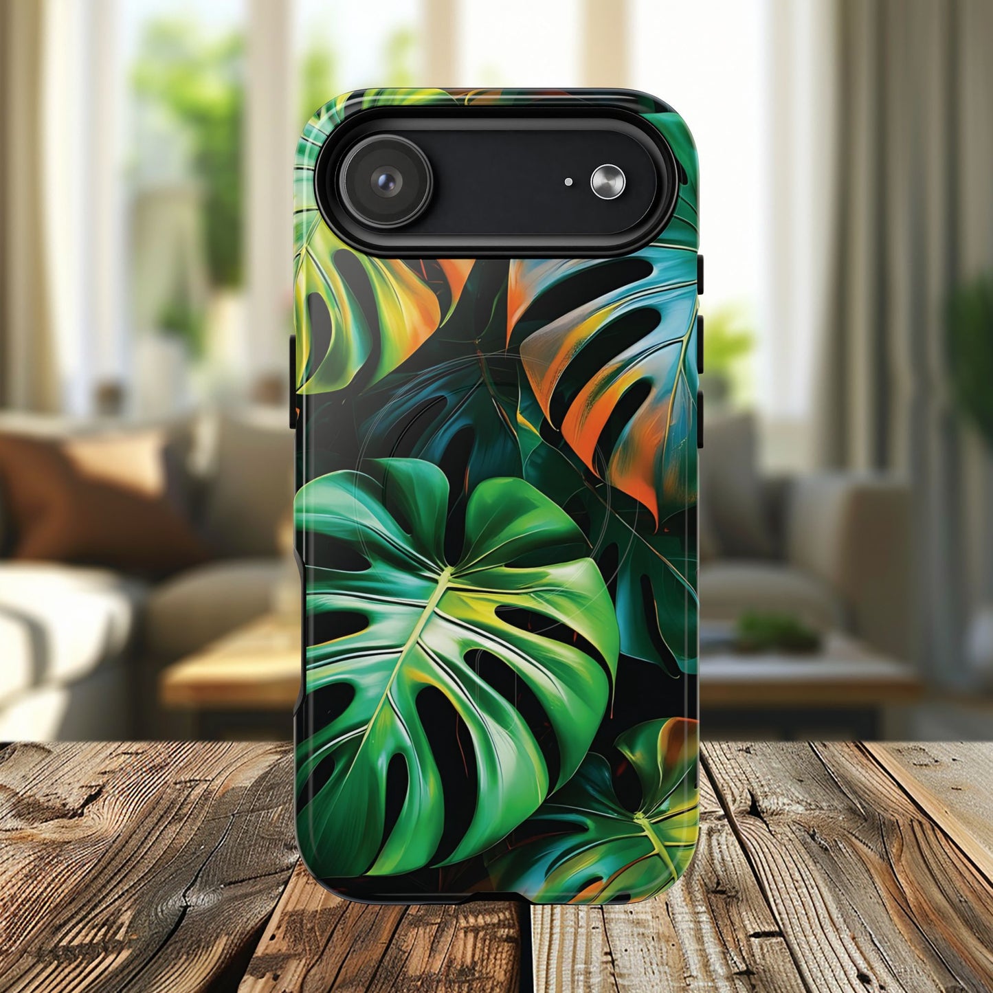 Tropical Leaf Phone Case | Tough Magnetic Cases, iPhone Accessories, Gift for Him/Her, Phone Protection, Summer Style, Trendy Design