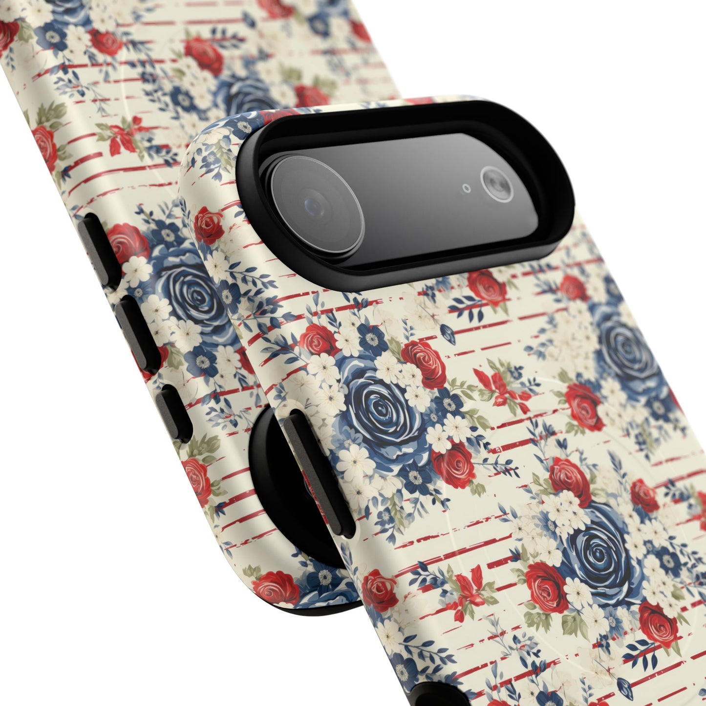 Rose & Glory Tough iPhone Magnetic Case, Vibrant Protective Cover, Stylish Gift for Her, Floral Design, iPhone Accessories, Anniversary Gift