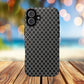 Noir Mosaic Tough iPhone Magnetic Case, Geometric Patterned Case, Durable iPhone Cover, Unique Tech Accessories, Perfect Gift for Him/Her