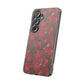 Velvet Petal Noir Floral Petal Clear Impact-Resistant iPhone and Samsung Case.