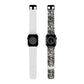 Urban Graffiti Trendy Apple Watch Band with Urban Design - Black and White Graffiti Style