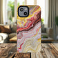 Colorful Red Marble iPhone Case, Tough Magnetic Cases, Stylish iPhone Protection, Unique Gift for iPhone Lovers, iPhone Accessories