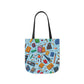 Blue Academic Adventures Canvas Tote Bag