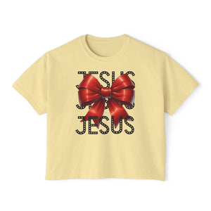 JESUS Women's Comfort Colors Boxy Tee