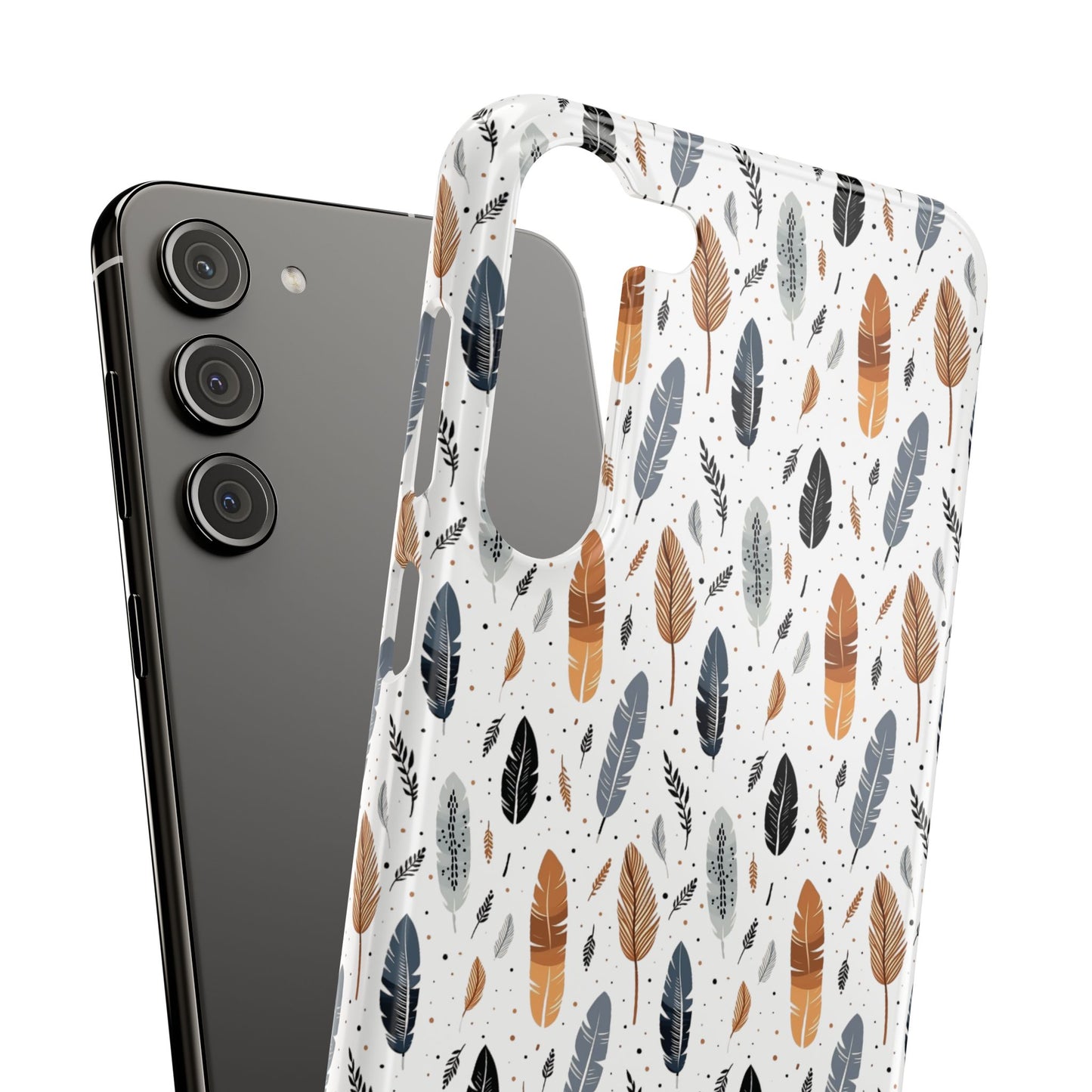 Whispering Feathers Slim Phone Cases for iPhone and Samsung