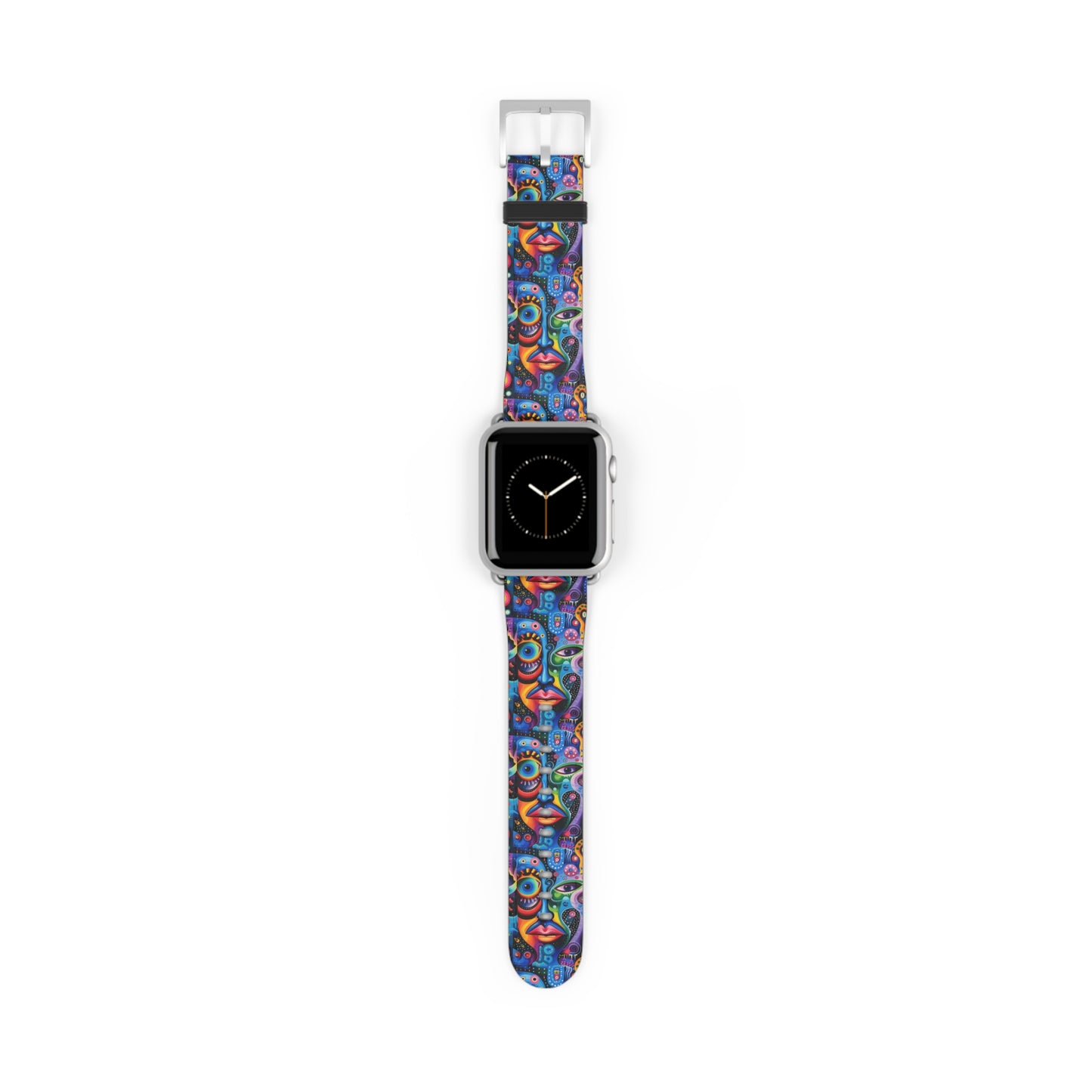 Psychedelic Visions Colorful Artistic Watch Band - Vibrant Design for Unique Style.