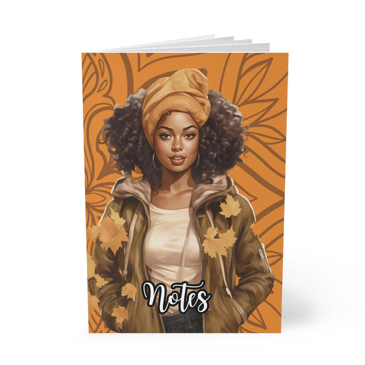 Autumn-Inspired Softcover Notebook, Fall Gift, Stylish Journal, Positive Affirmation Notebook, Laptop Organizer, Back to School