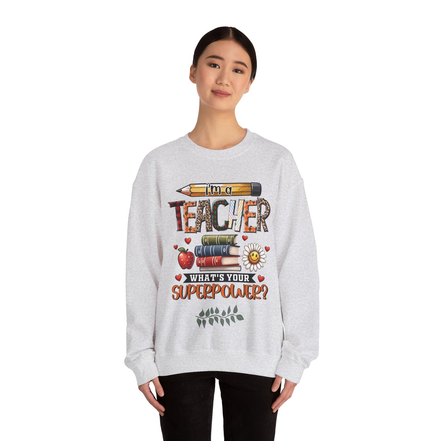 Teachers are Heros Unisex Heavy Blend™ Crewneck Sweatshirt