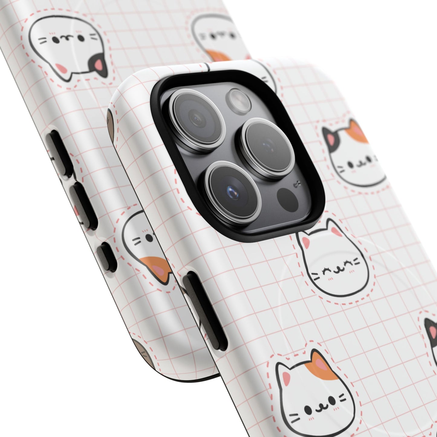 Cute Cat Tough Magnetic Case, iPhone Cover, Cat Lover Gift, Cute Cat Accessories, Pet-Themed iPhone Case