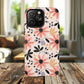 Stylish Soft Petal Noir iPhone Case, Floral iPhone Accessory for Her, Tough iPhone Magnetic Cases, Trendy iPhone Cover, Gift for Friends, Summer Vibes