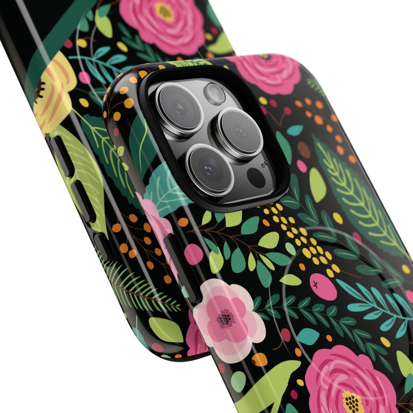 Personalized Floral Fantasy Tough Magnetic iPhone Cases- a Gift for Gardeners, Mother's Day, Birthday Gift, Anniversary Gift, Presents
