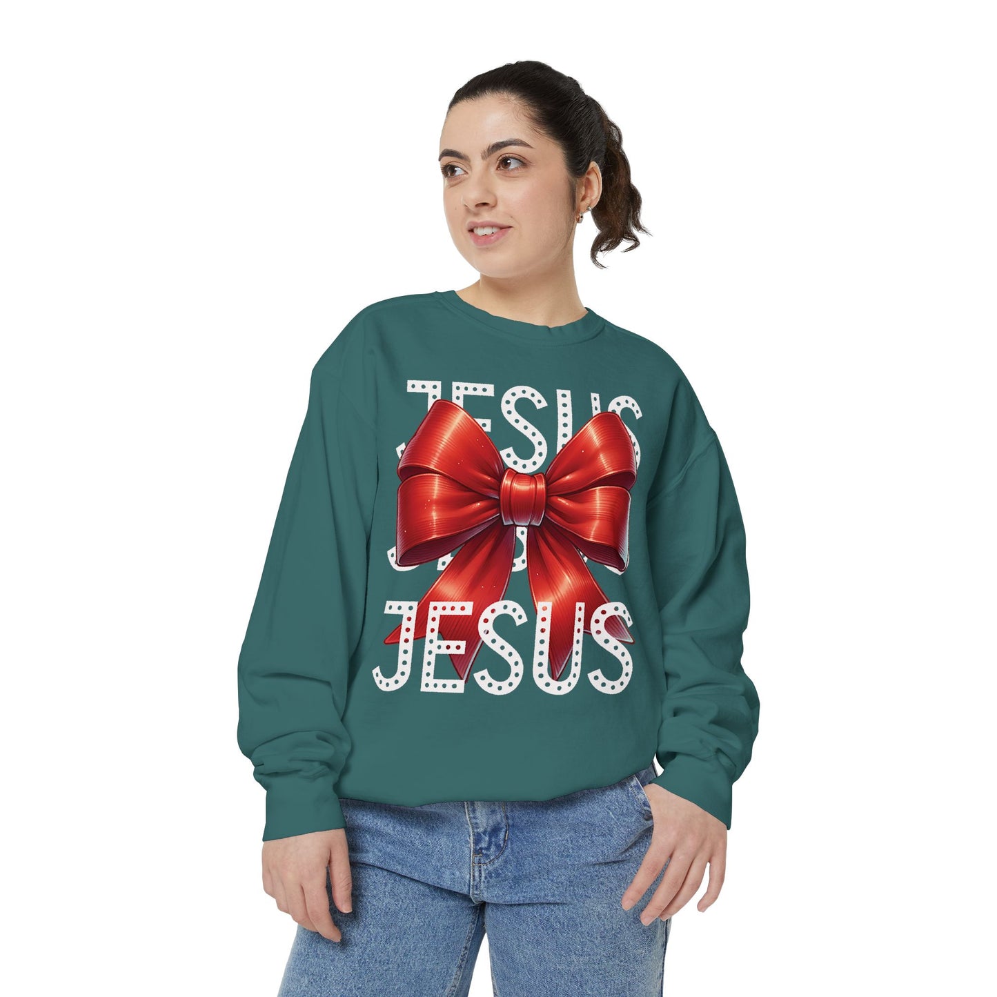 JESUS Unisex Comfort Colors Garment-Dyed Sweatshirt