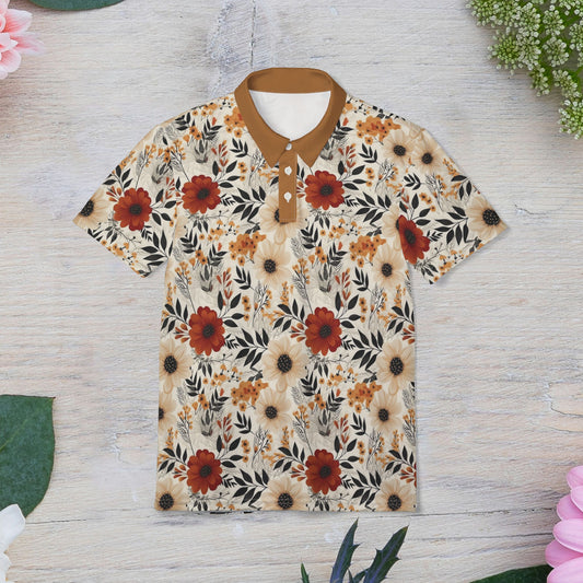 Boho Chic Unisex Polo Shirt, Spring Fashion, Casual Wear, Gift for Him/Her, Summer Outing, Gift for Her and Gift for Him