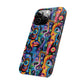 Psychedelic Visions Slim iPhone Case - Vibrant Design for Artistic Souls